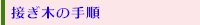 接ぎ木の手順